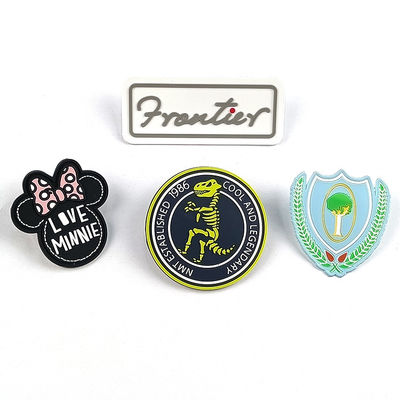 3D Logo Embossed Motif Rubber Patches-Kentekens van Pvc voor het Naaien van Kleding
