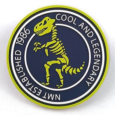 3D Logo Embossed Motif Rubber Patches-Kentekens van Pvc voor het Naaien van Kleding