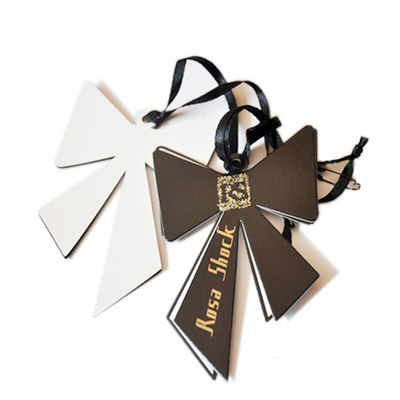 Douane Eigen Merk Logo Paper Pvc Jeans Paper Hangtags voor Kleding
