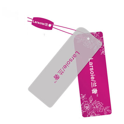 Douane Eigen Merk Logo Paper Pvc Jeans Paper Hangtags voor Kleding