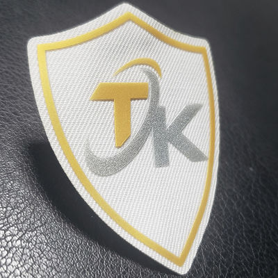 De in reliëf gemaakte van de de Hitteoverdracht van het Sticker 3D TPU Silicone Zachte T-shirt van het Etiketlogo iron on