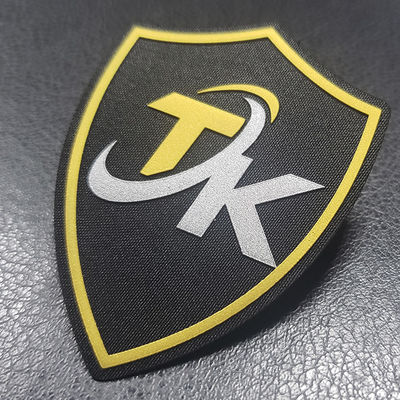 De manierdouane drukte het In reliëf gemaakte Etiket van Tpu van de Flard 3D Kleur voor Kledingstuk