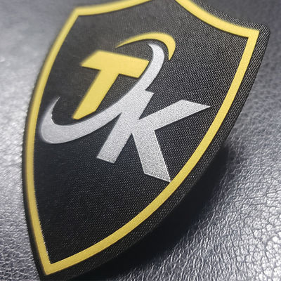 De manierdouane drukte het In reliëf gemaakte Etiket van Tpu van de Flard 3D Kleur voor Kledingstuk