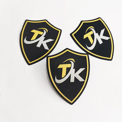 De manierdouane drukte het In reliëf gemaakte Etiket van Tpu van de Flard 3D Kleur voor Kledingstuk