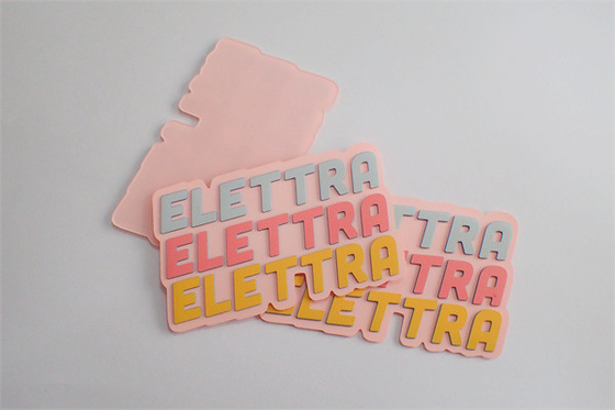 Van de de Douaneserigrafie van pvc TPU de Druketiketten met 3 Pantone-Kleuren