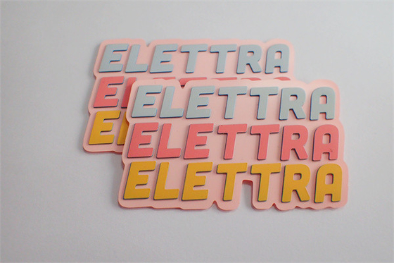 Van de de Douaneserigrafie van pvc TPU de Druketiketten met 3 Pantone-Kleuren
