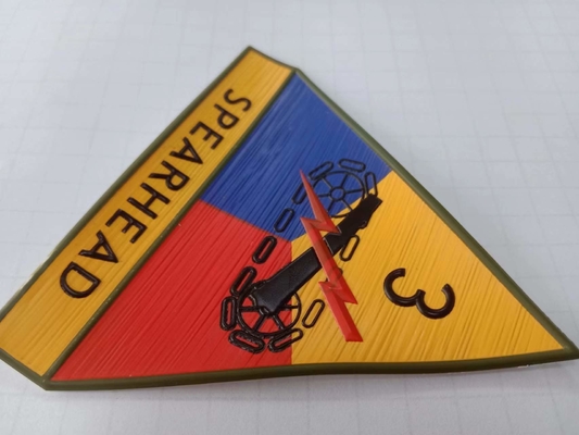 3D Ijzer van TPU Logo Raised Heat Transfer Patches op Etiket voor Kledingstuk