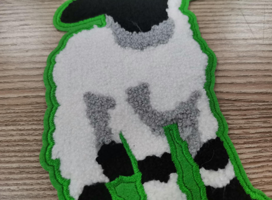 Van de de Etikettenhanddoek van de hitteoverdracht Katoenen van het het Borduurwerkflard Aangepast Materiaal