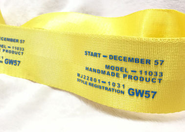 Eco - Vriendschappelijke Smalle Nylon Elastische Geweven Band Geweven Naambanden 30D/het Garen van 50D/100D-