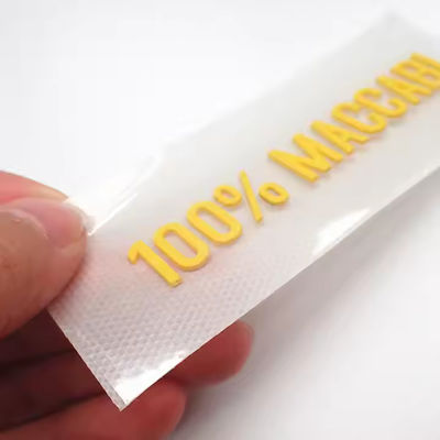 Custom siliconen rubber tagless labels Warmteoverdracht met 3d letters en cijfers Naam Patch Logooverdracht Print