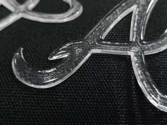 Custom Imitate Ice Semi Transparent Glossy TPU Logo Warmteoverdracht Badge Voor Kleding