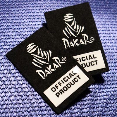 Custom Label Glossy Silicone Label Warmtetransfer Label Rubber Logo voor kledingstukken