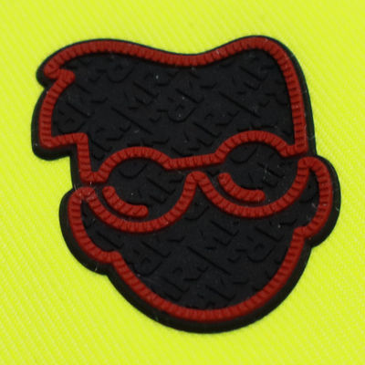 Gepersonaliseerd 3D-siliconenlabel Warmdruk wasbaar 3D zacht siliconen logo transfer badge