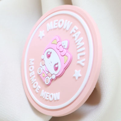 Hoge kwaliteit Silicone Transfer 3D Heat Press Kleding Label Silicone Badge voor Stoffen