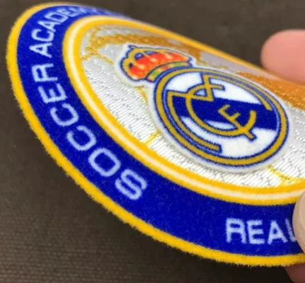 Gepersonaliseerd ontwerp Warmteoverdracht Print Custom Football Team Club Logo 3D Flocking Patch