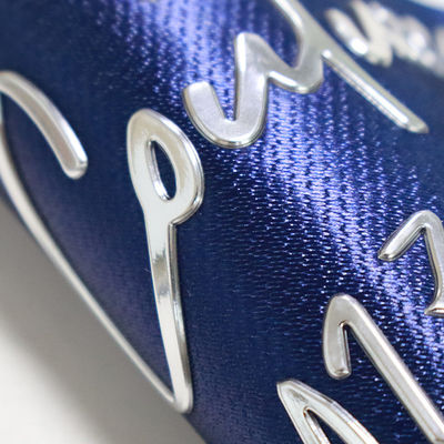Custom zilver goud TPU warmteoverdracht 3D geïmprimeerd logo label voor T-shirt
