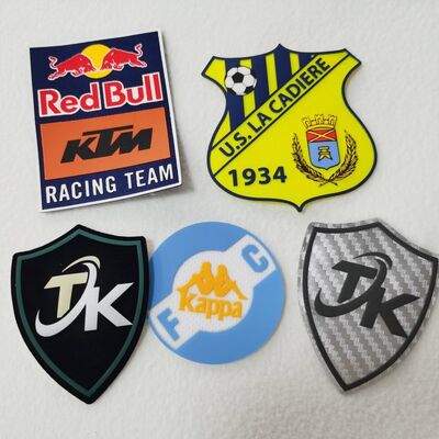 Milieuvriendelijk gepersonaliseerd embossed logo Silicone 3D Soft Patches Badge Custom Patch Silicone patches voor kleding