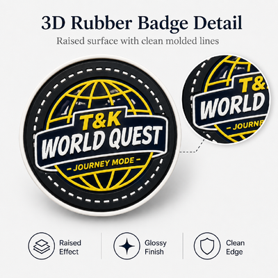 Duurzame, op maat gemaakte 3D hoogfrequente TPU-badges gemaakt van siliconenmateriaal, perfect voor kleding- en kledingpatch-branding