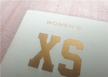 Van de de Hitteoverdracht van de vliegtuig Koude Scheur de Kledingsetiketten die met Antisublimatie Gouden Naar maat gemaakt Embleem drukken