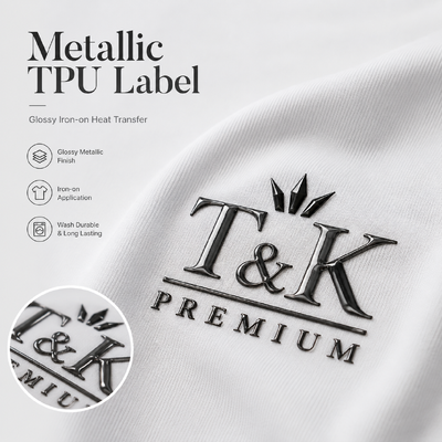 3D-effect, wasbestendige TPU-hitteoverdrachtslabels met aangepaste ontwerpen voor kleding