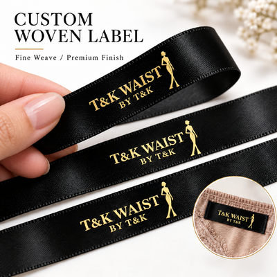 Milieuvriendelijke Custom Geweven Kledinglabels met Aangepaste Ontwerpen en Lage MOQ 100 stuks voor Premium Modemerken