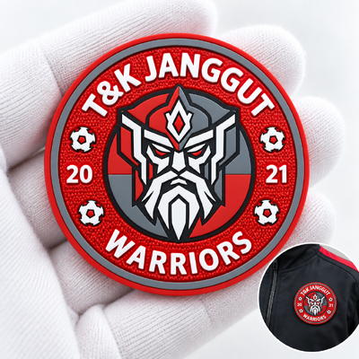 Custom 3D TPU Raised Logo Badges - Wasbare en milieuvriendelijke siliconen rubberlabels voor gamingteams