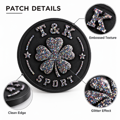 Custom Gevlekte PVC Logo Patches met Verhoogd Ontwerp voor Kledingmerken