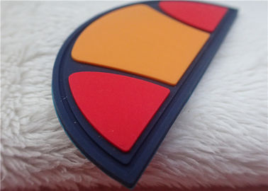 Veelvoudige Rubber het Embleemflarden van de Kleurenhalve cirkel voor Zakdecoratie