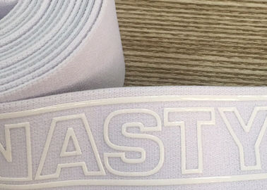Brede Silicone van de Eco drukte het Vriendschappelijke Smalle Geweven Band Elastische Broeksband