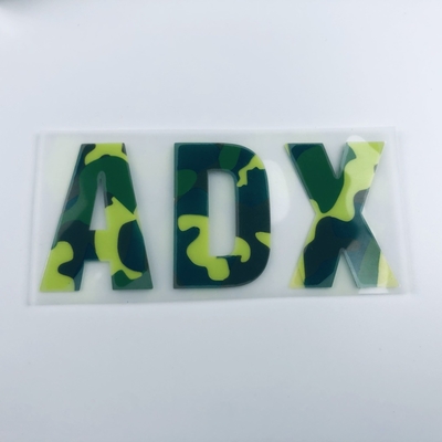 Etiketten van de de Hitteoverdracht van het camouflage 3D Silicone met Uw Eigen Embleem