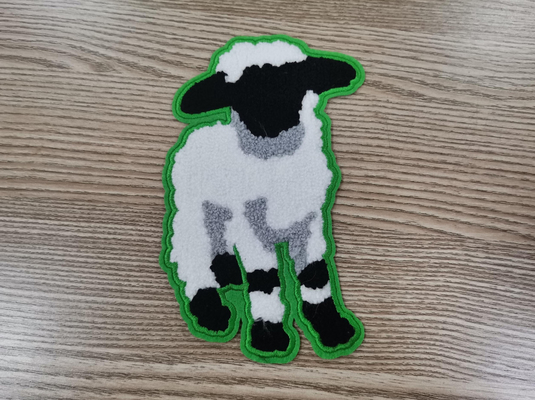 Van de de Etikettenhanddoek van de hitteoverdracht Katoenen van het het Borduurwerkflard Aangepast Materiaal
